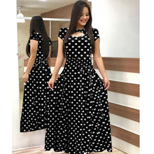 Load image into Gallery viewer, Elegant Spring Autumn Women Dress 2019 Casual Bohmia Flower Print Maxi Dresses Fashion Hollow Out Tunic Vestidos Dress Plus Size